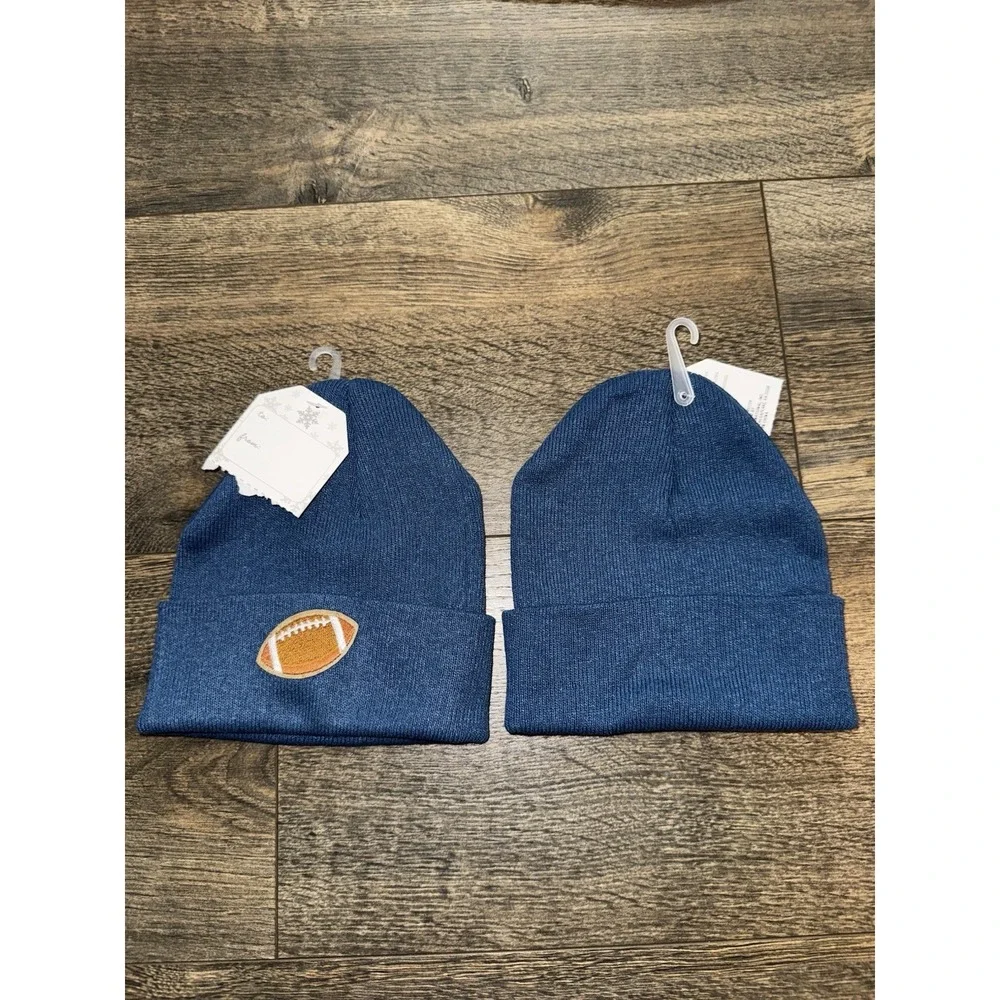 Infant Beanie Warm Knitted Infant‎ Winter Hats for Baby Boys Set Of 2 Wool Blend